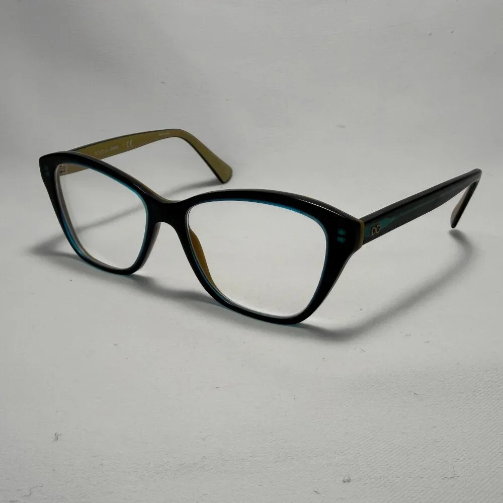 Dolce & Gabbana Green & Yellow Eyeglasses - Frames Only